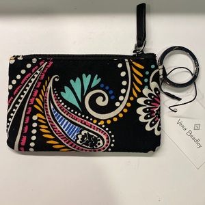 Vera Bradley zip ID case wallet Bandana Swirl